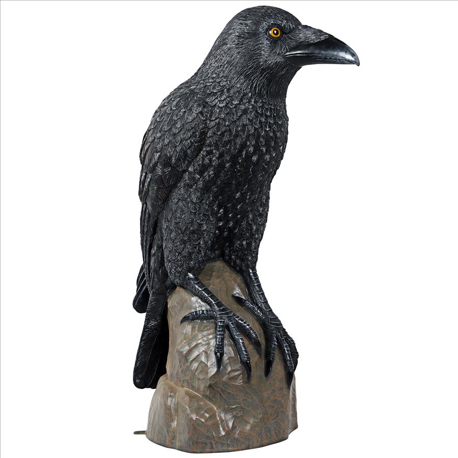 Poe's Giant Gothic Raven Statue