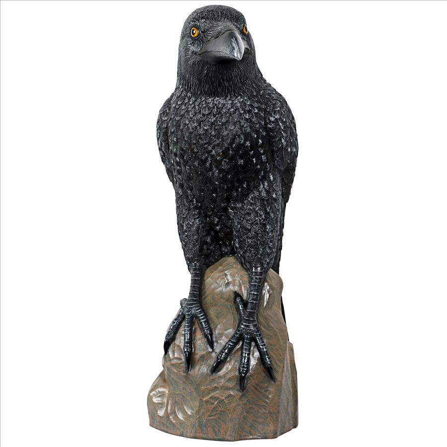 Poe's Giant Gothic Raven Statue