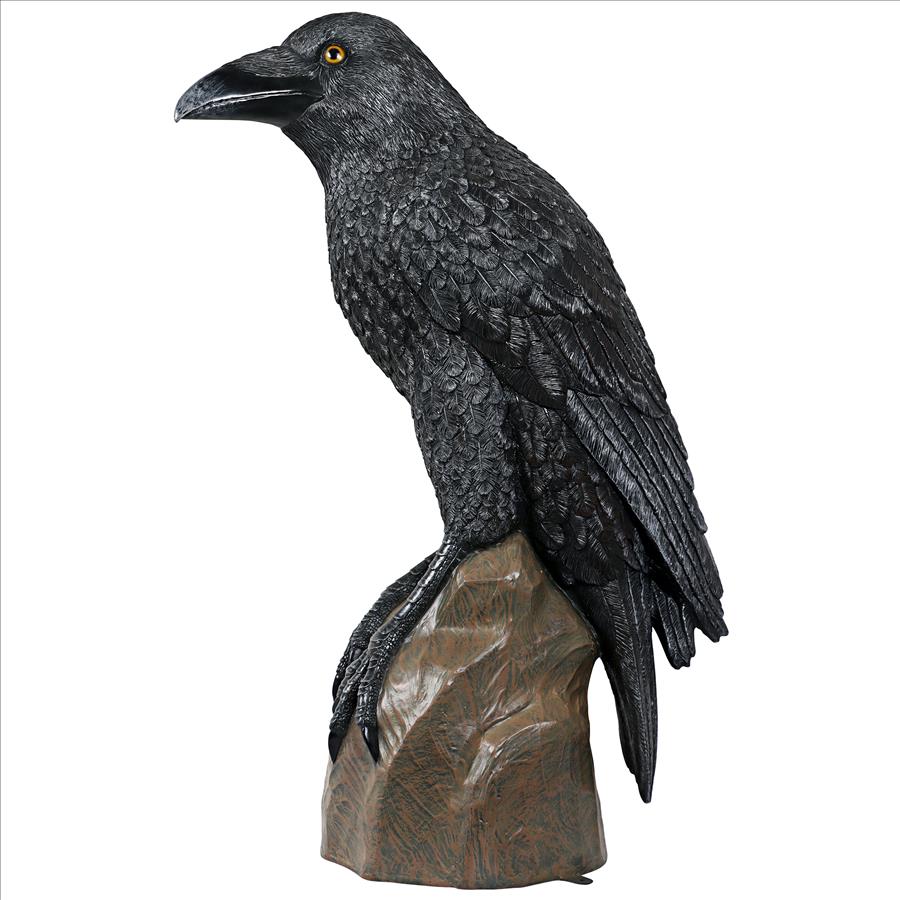 Poe's Giant Gothic Raven Statue