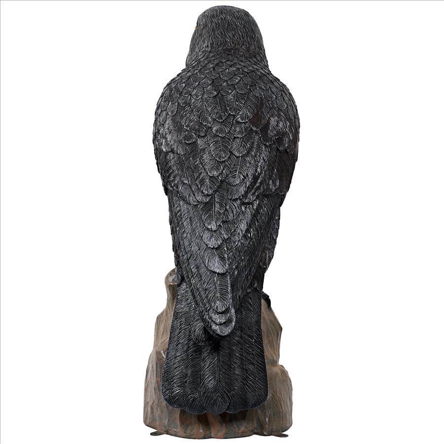 Poe's Giant Gothic Raven Statue