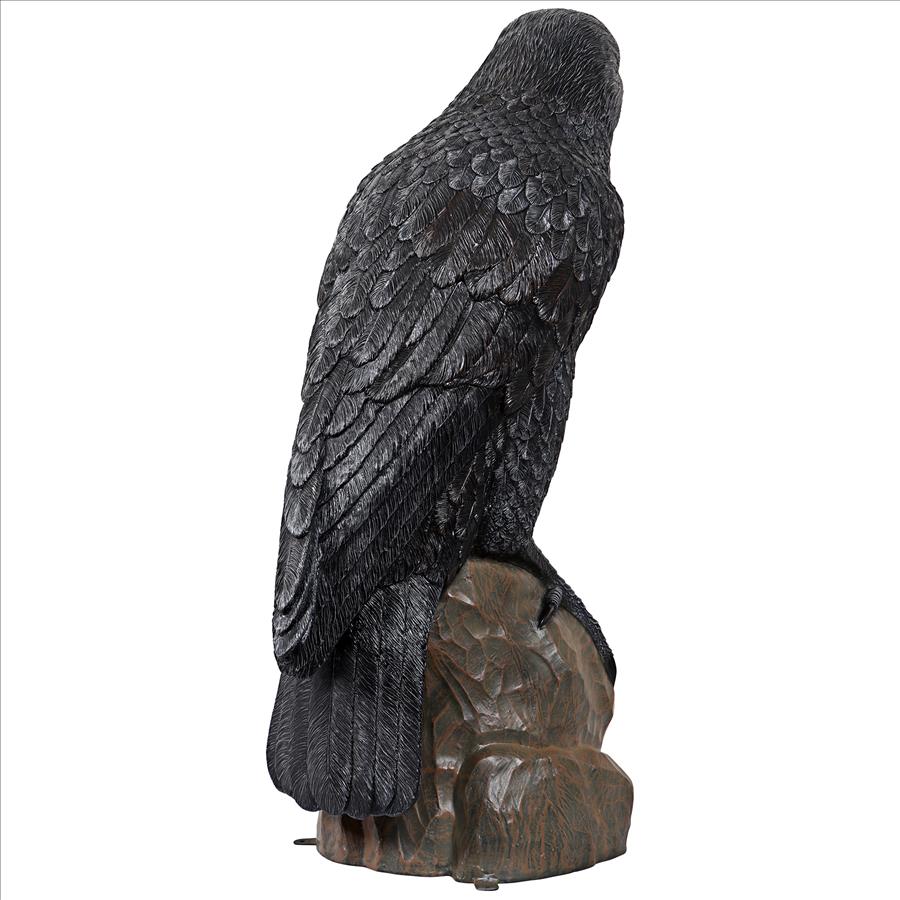 Poe's Giant Gothic Raven Statue