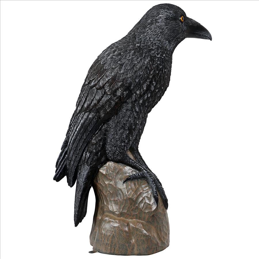 Poe's Giant Gothic Raven Statue