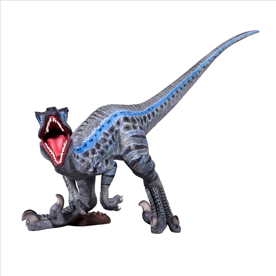 Thunder Jaws Vicious Velociraptor Jurassic Dinosaur Statue