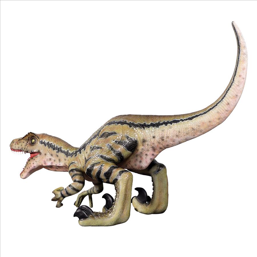 Razor Beak Vicious Velociraptor Jurassic Dinosaur Statue