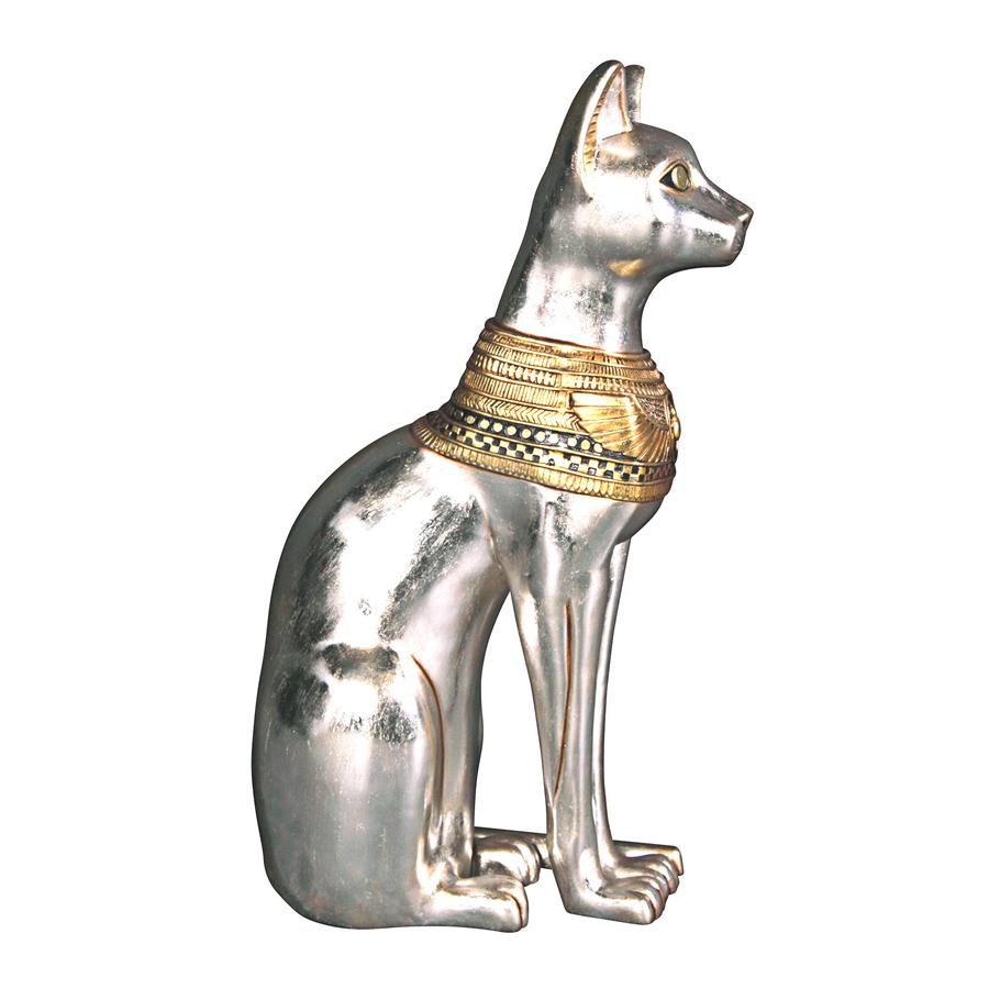 Egyptian Cat Goddess Bastet Statue: Grande