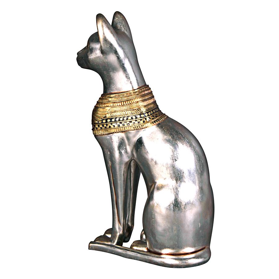 Egyptian Cat Goddess Bastet Statue: Grande