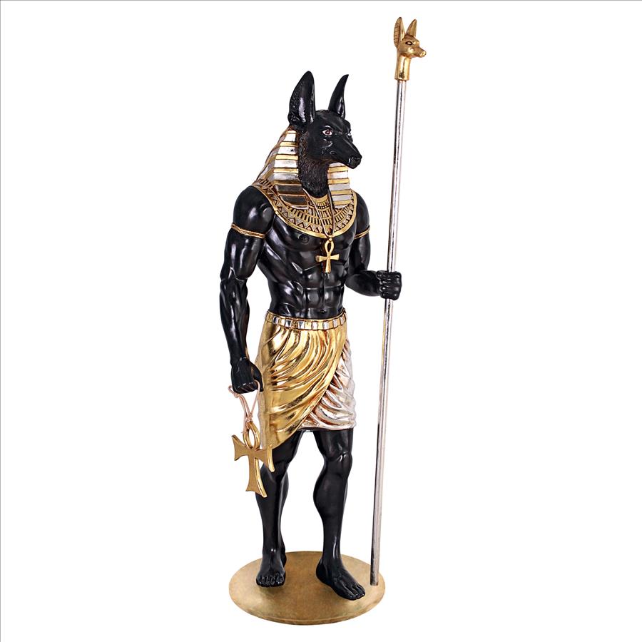 The Egyptian Grand Ruler Collection: Life-Size Anubis Statue