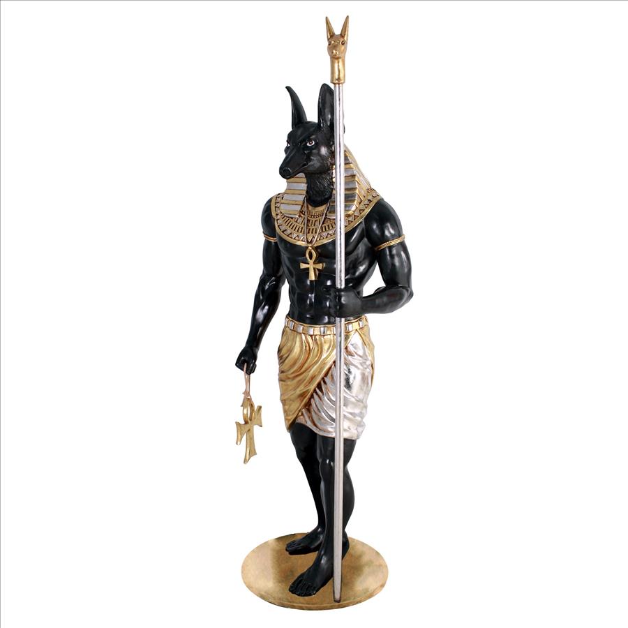 The Egyptian Grand Ruler Collection: Life-Size Anubis Statue