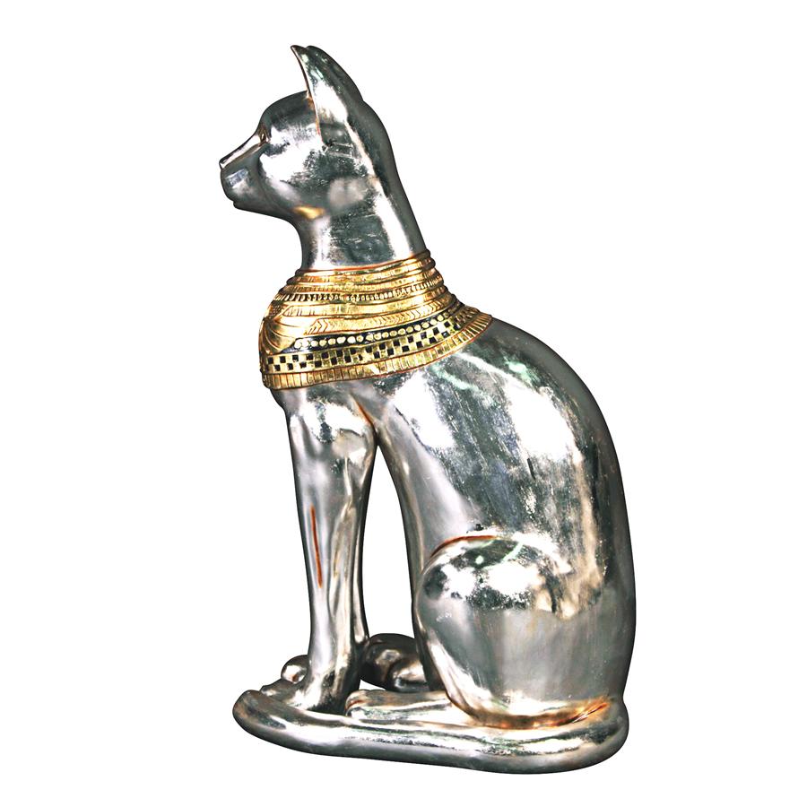 Egyptian Cat Goddess Bastet Statue: Large