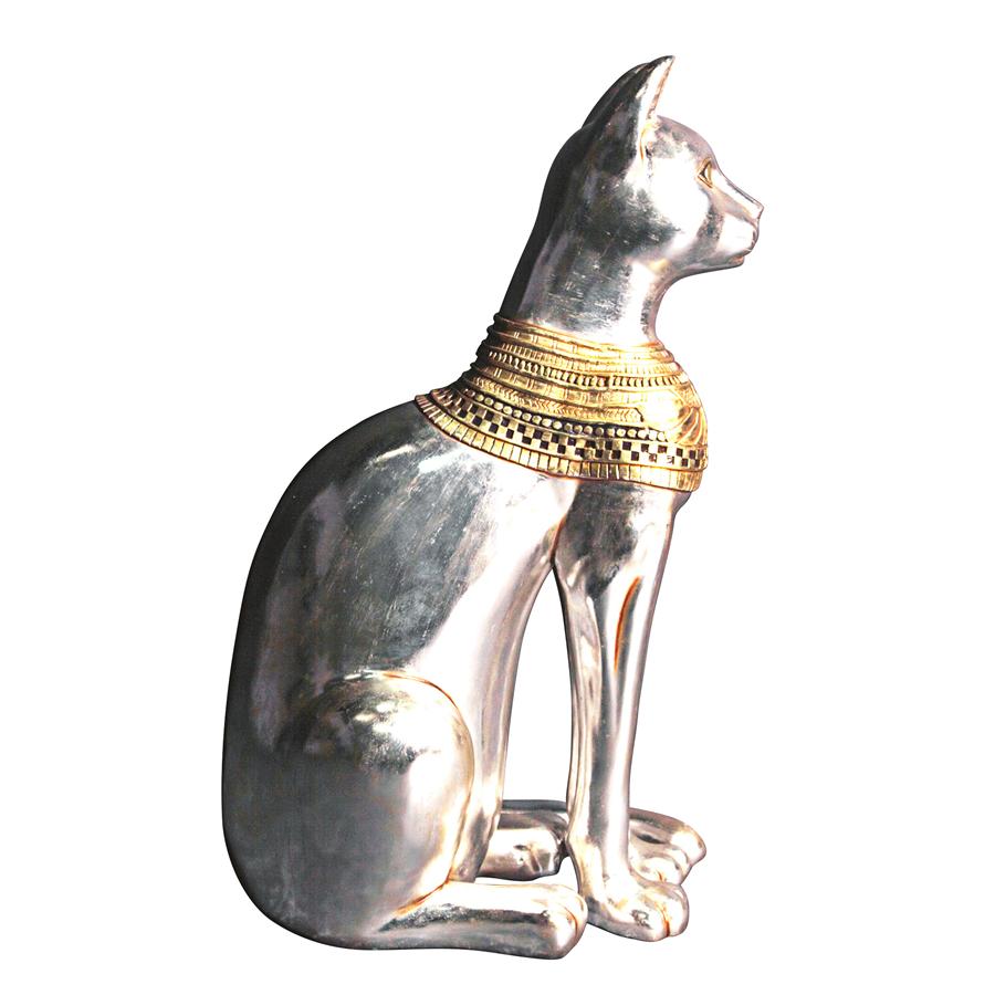 Egyptian Cat Goddess Bastet Statue: Large