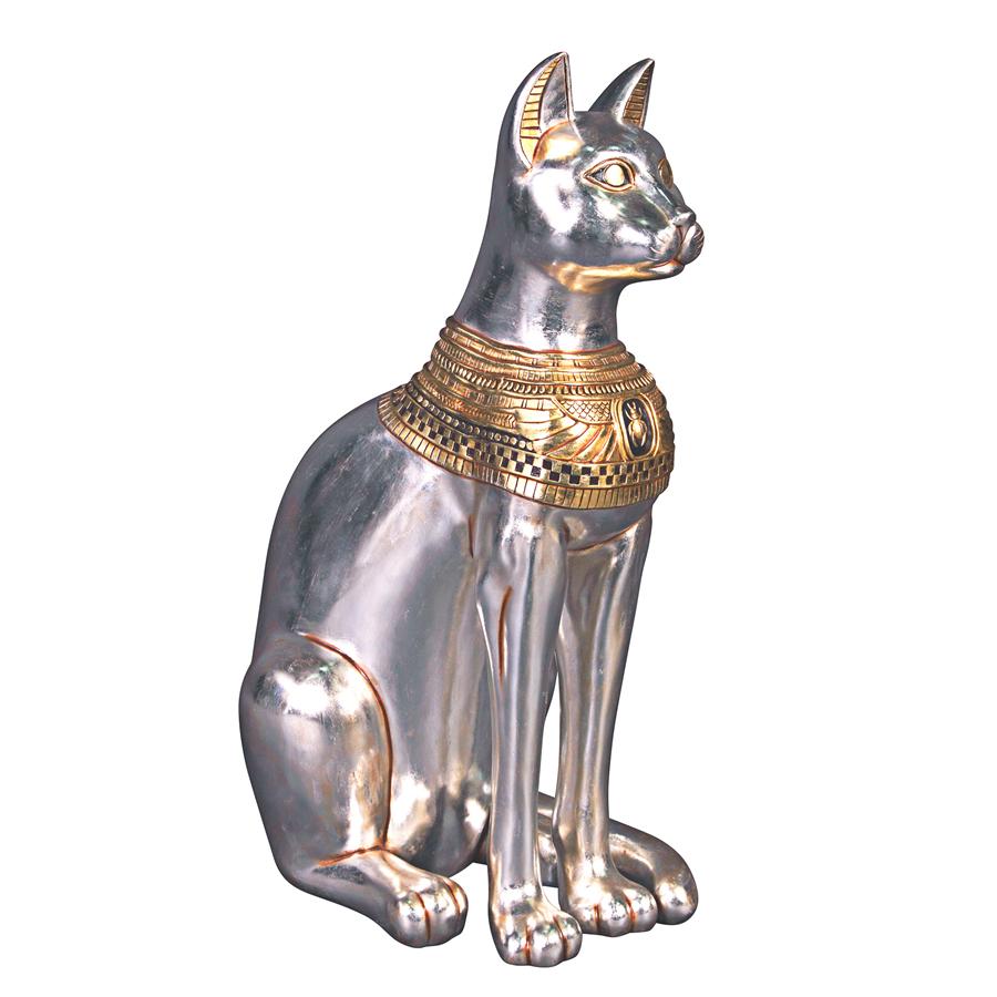 Egyptian Cat Goddess Bastet Statue: Large