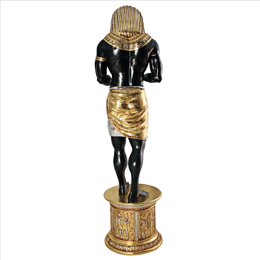 The Egyptian Grand Ruler Collection: Life-Size Thoth Statue atop a Temple Column Mount