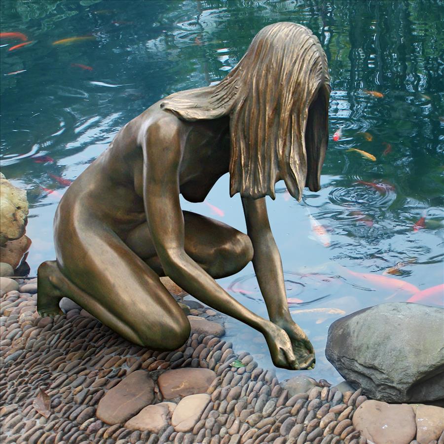 Lady of the Lake Life-Size Statue: Bronze Finish