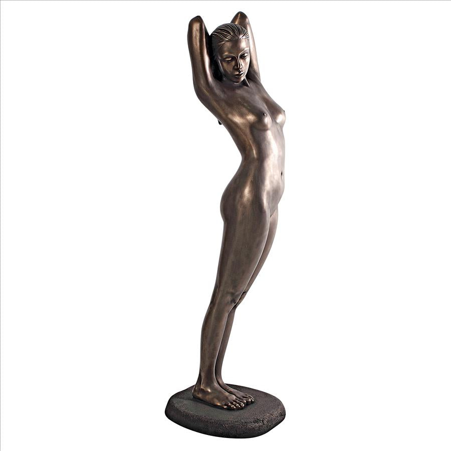 The Goddess Harmonia: Bronze Finish Contemporary Nude Life-Size Statue