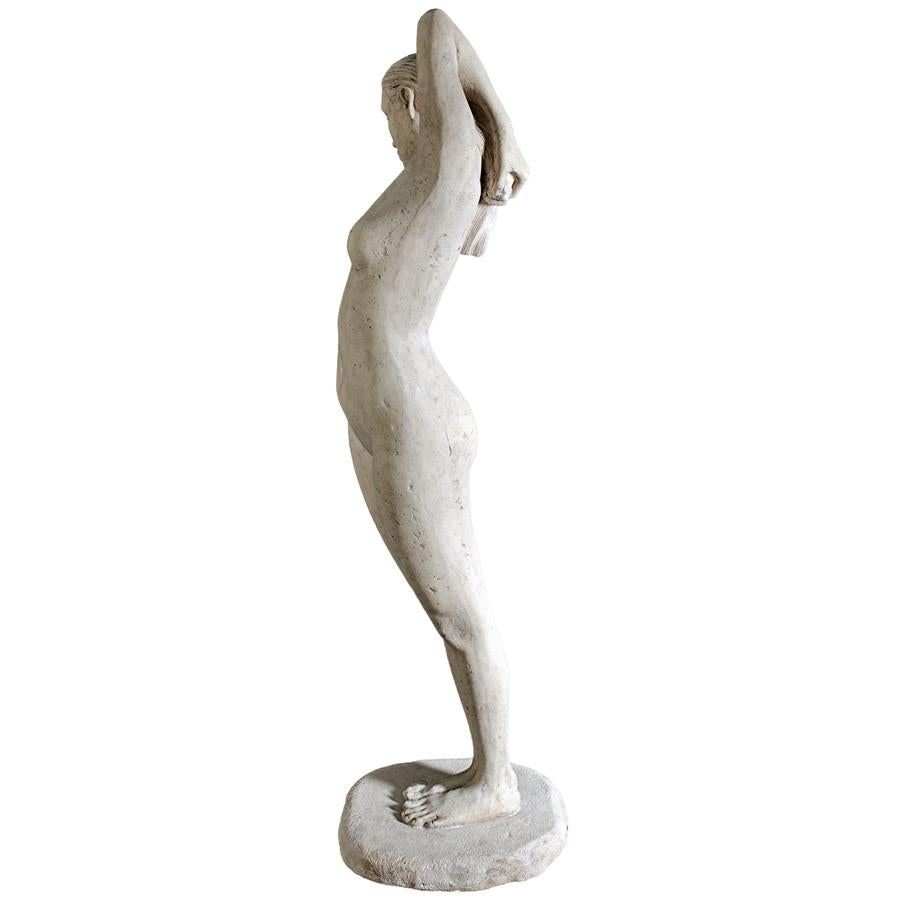 The Goddess Harmonia: Stone Finish Contemporary Nude Life-Size Statue