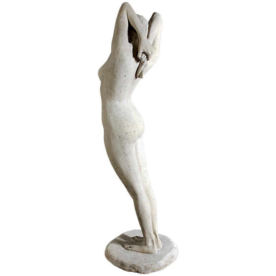 The Goddess Harmonia: Stone Finish Contemporary Nude Life-Size Statue