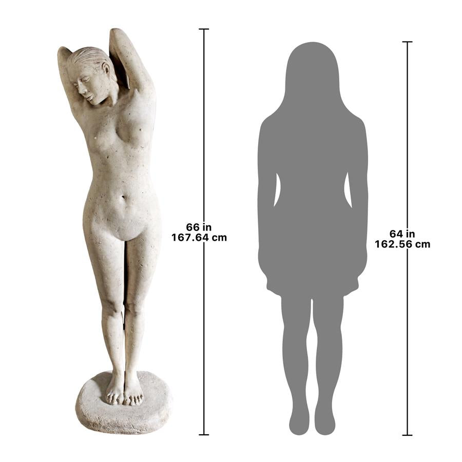 The Goddess Harmonia: Stone Finish Contemporary Nude Life-Size Statue