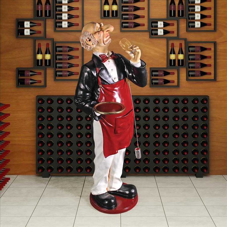 Sir Sommelier: Grand-Scale Wine Connoisseur Statue