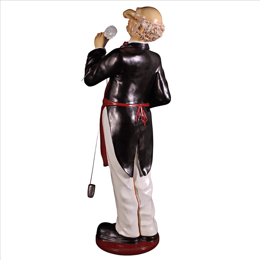 Sir Sommelier: Grand-Scale Wine Connoisseur Statue