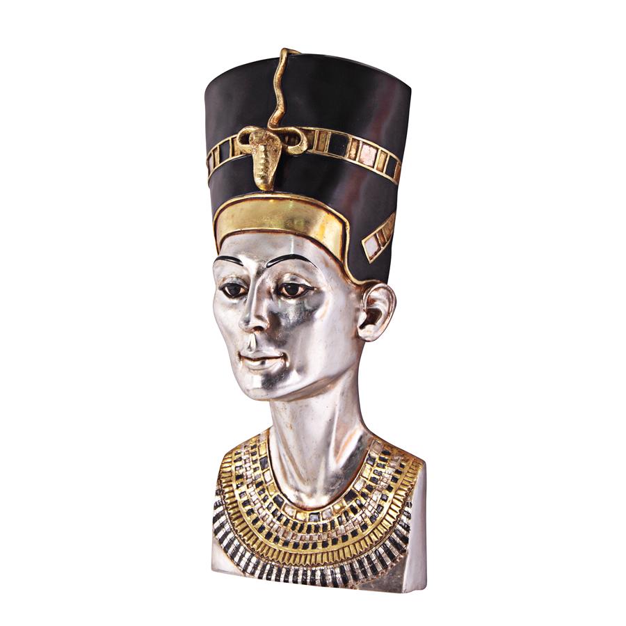 Grand-Scale Egyptian Queen Nefertiti Wall Sculpture