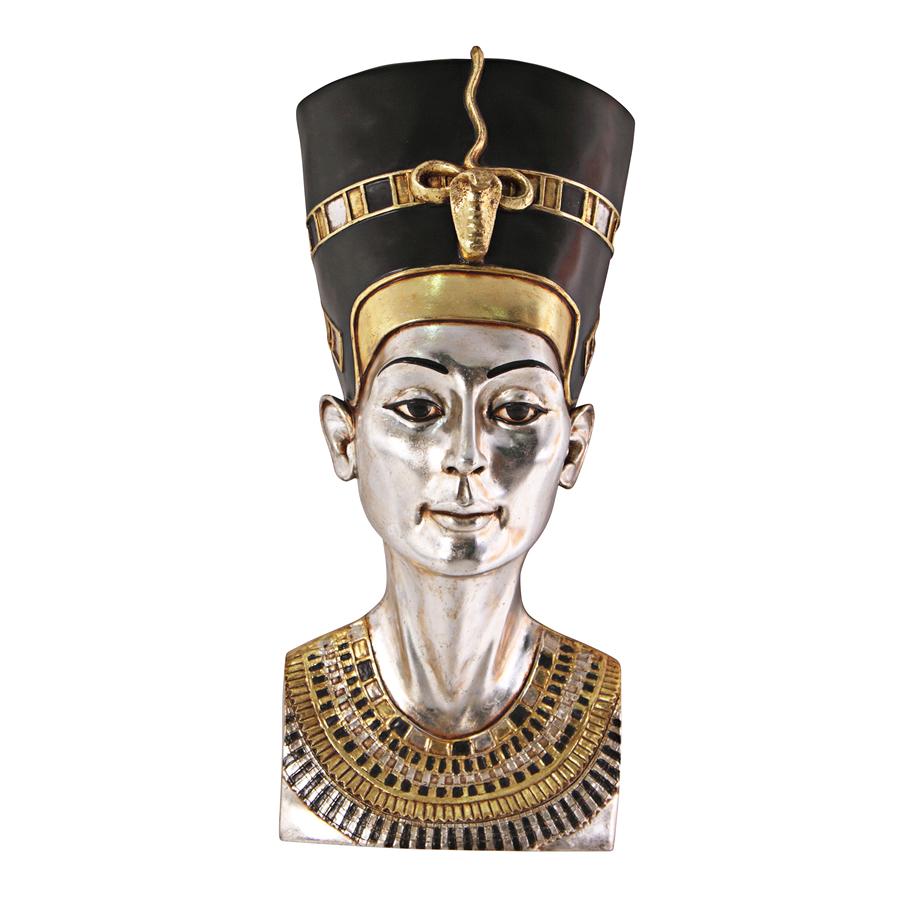 Grand-Scale Egyptian Queen Nefertiti Wall Sculpture