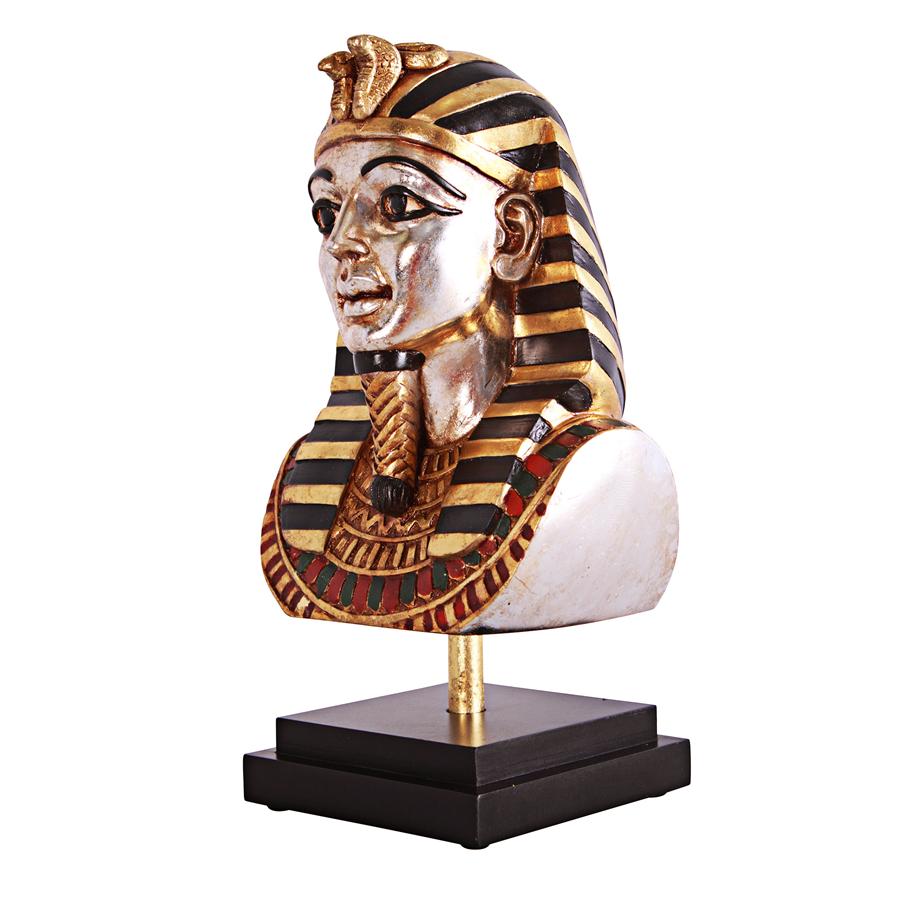 Egyptian King Tutankhamen Statue on Museum Mount