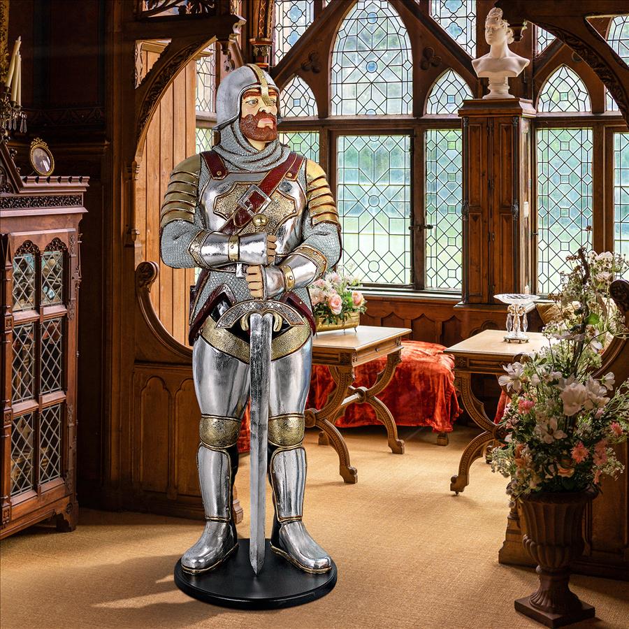 Medieval Knight of the Round Table  Life-Size Statue