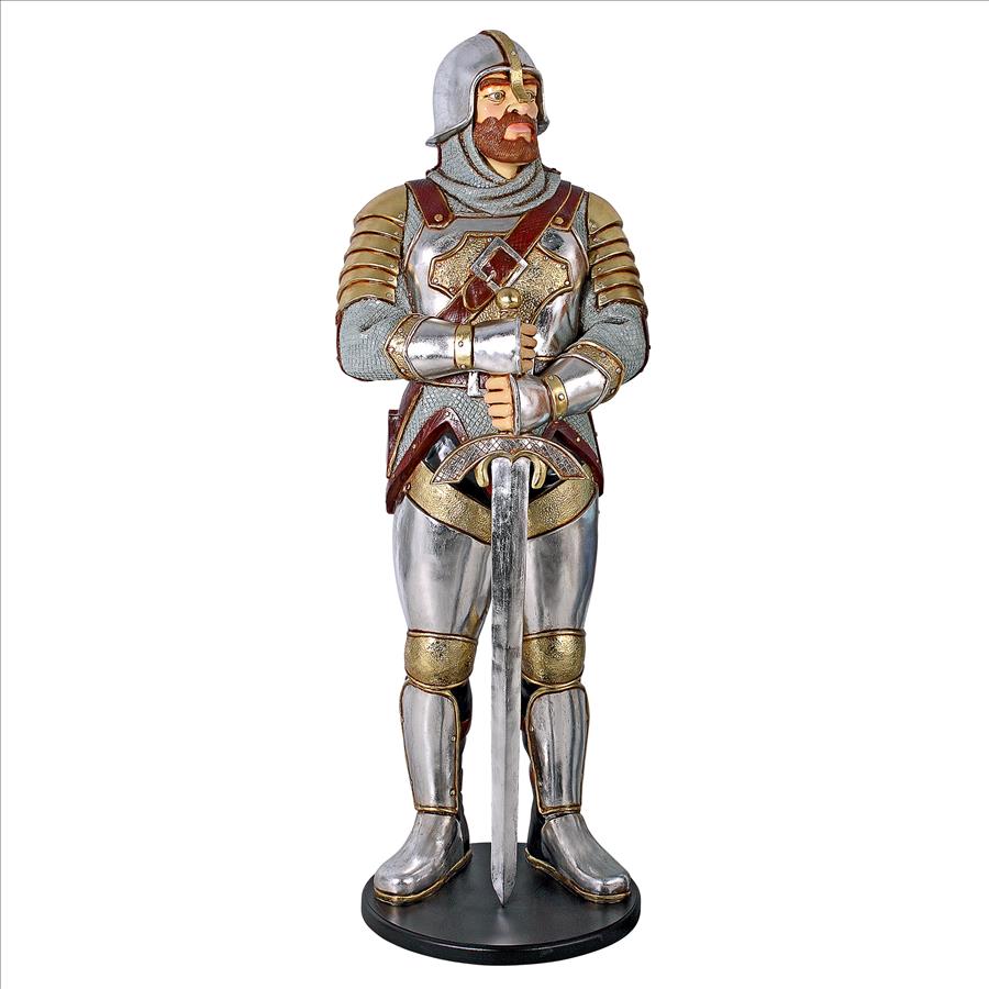 Medieval Knight of the Round Table  Life-Size Statue