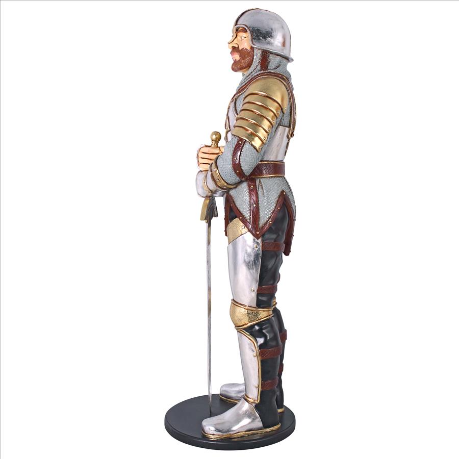 Medieval Knight of the Round Table  Life-Size Statue