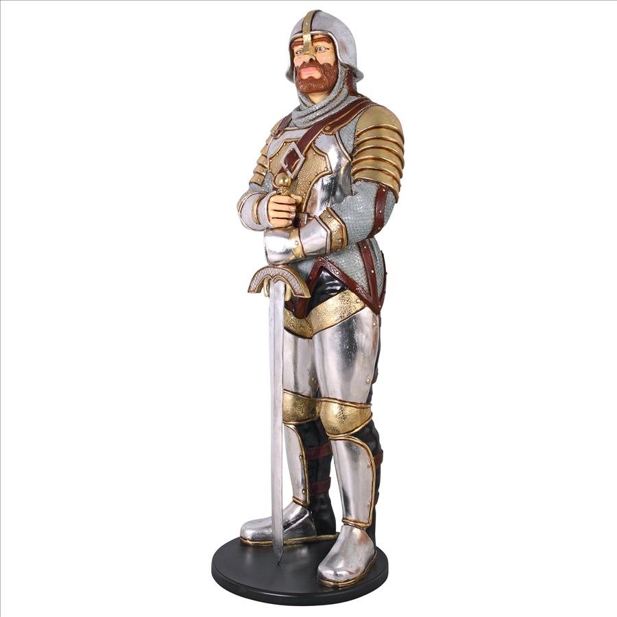 Medieval Knight of the Round Table  Life-Size Statue