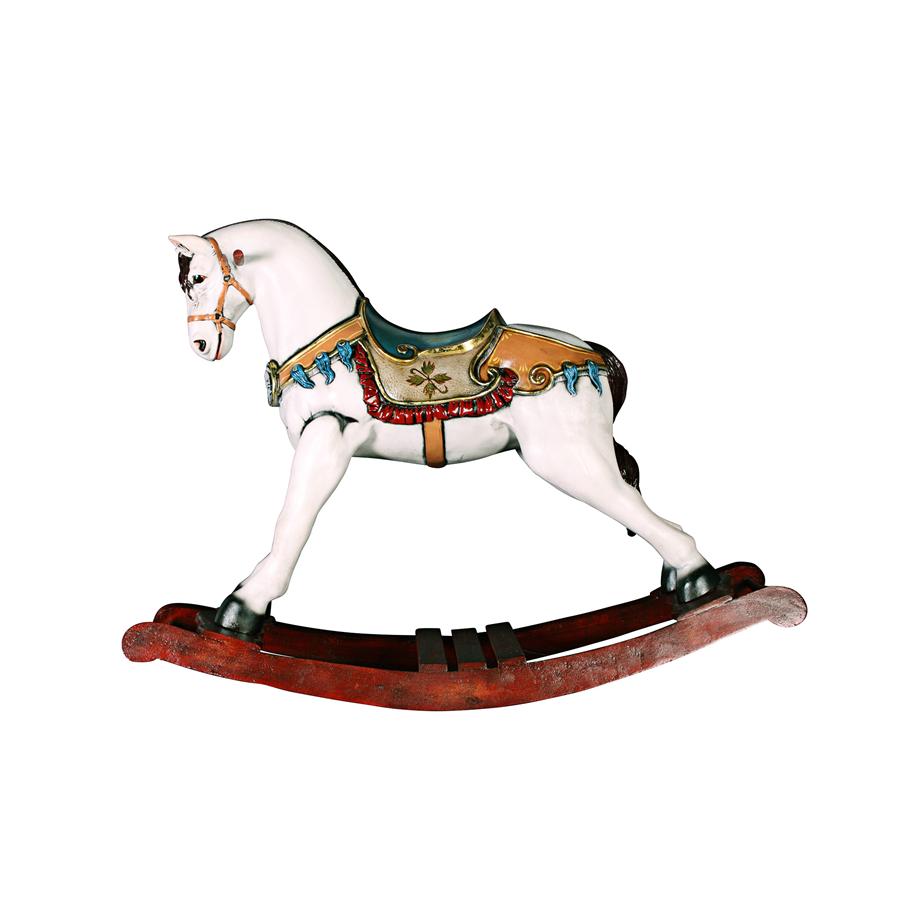 Victorian Carousel Pony Rocking Horse Statue