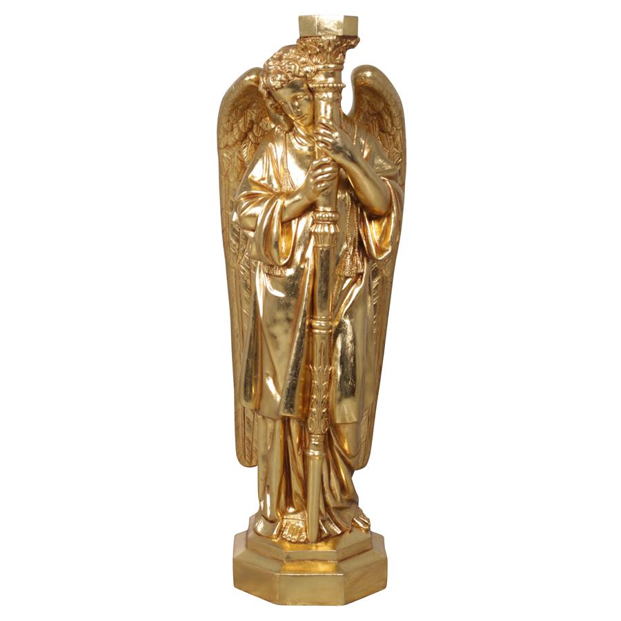 Padova Golden Guardian Angel Statue: Left