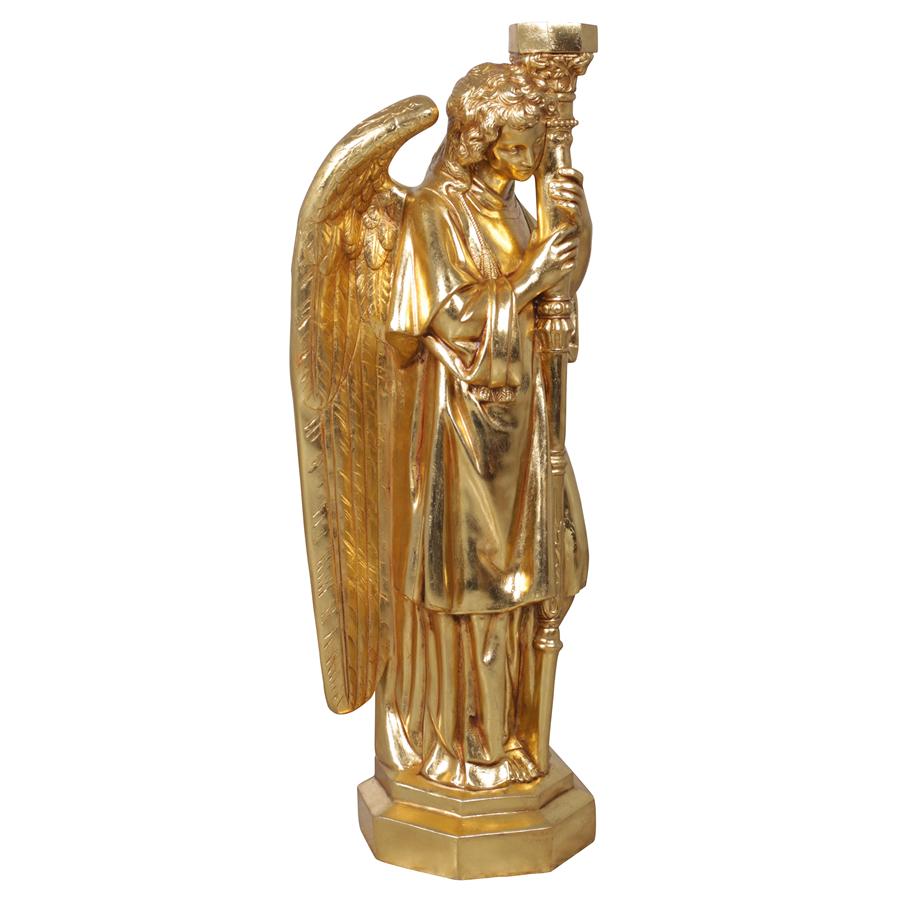 Padova Golden Guardian Angel Statue: Left