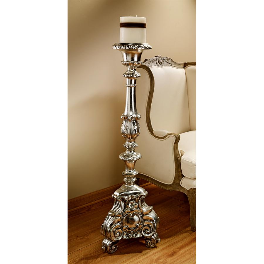 European Scroll-Footed Candlestick: Grande Each