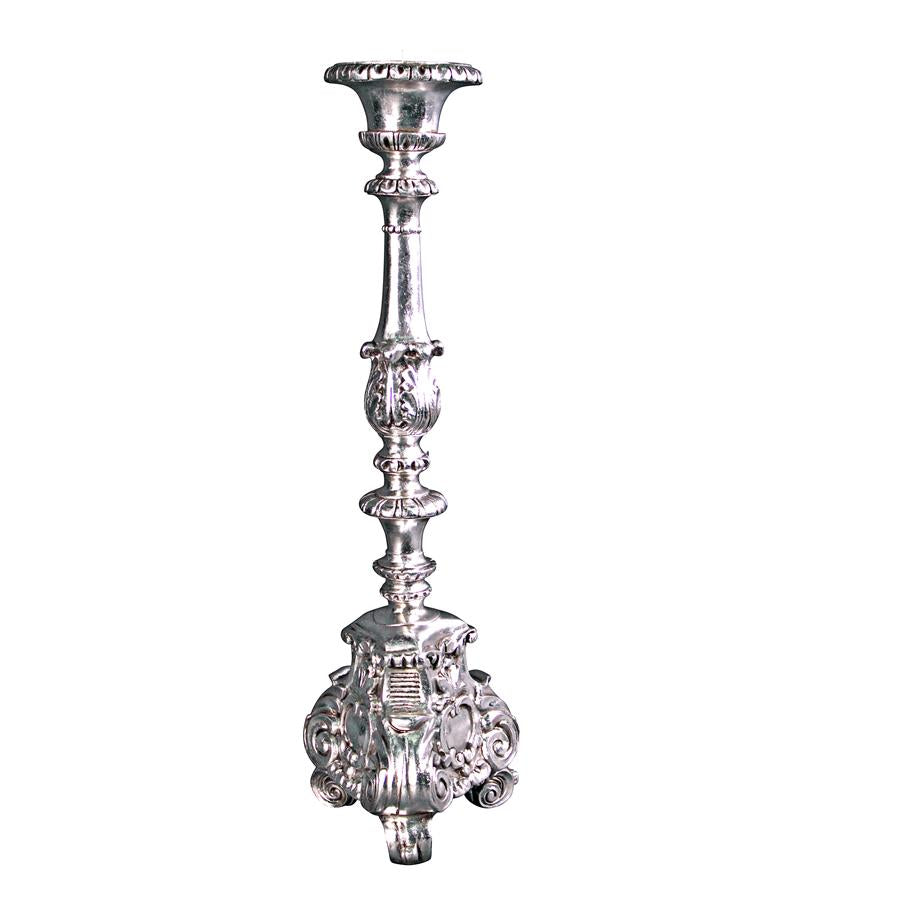 European Scroll-Footed Candlestick: Grande Each