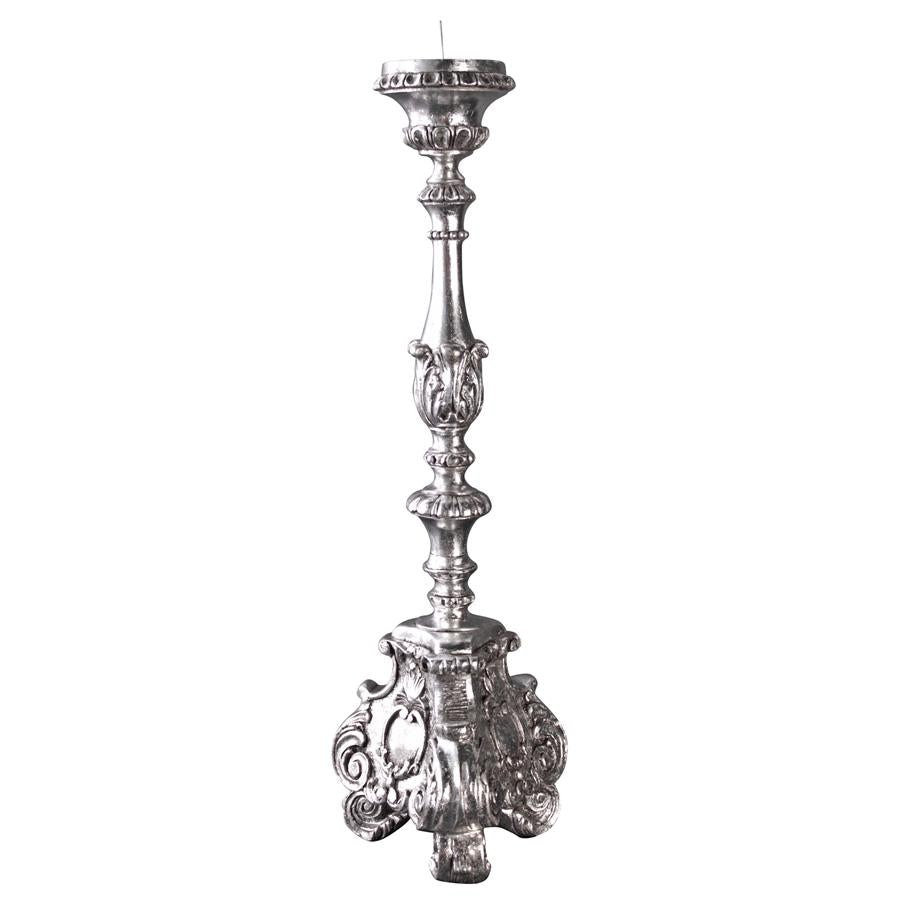 European Scroll-Footed Candlestick: Large Each