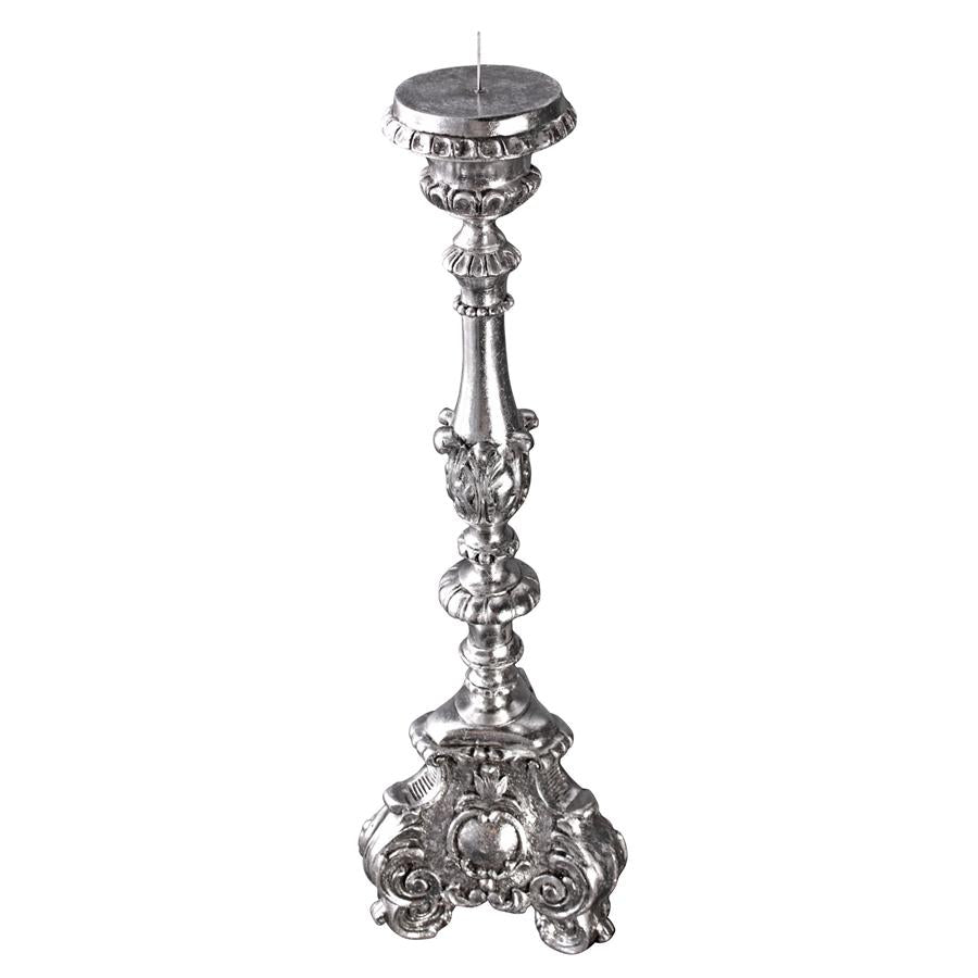 European Scroll-Footed Candlestick: Large Each