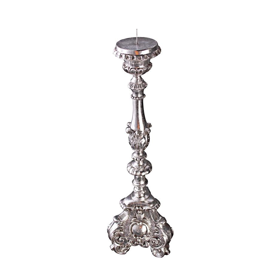 European Scroll-Footed Candlestick: Large Each