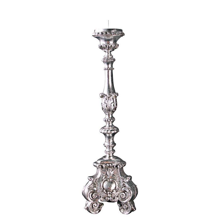 European Scroll-Footed Candlestick: Large Each