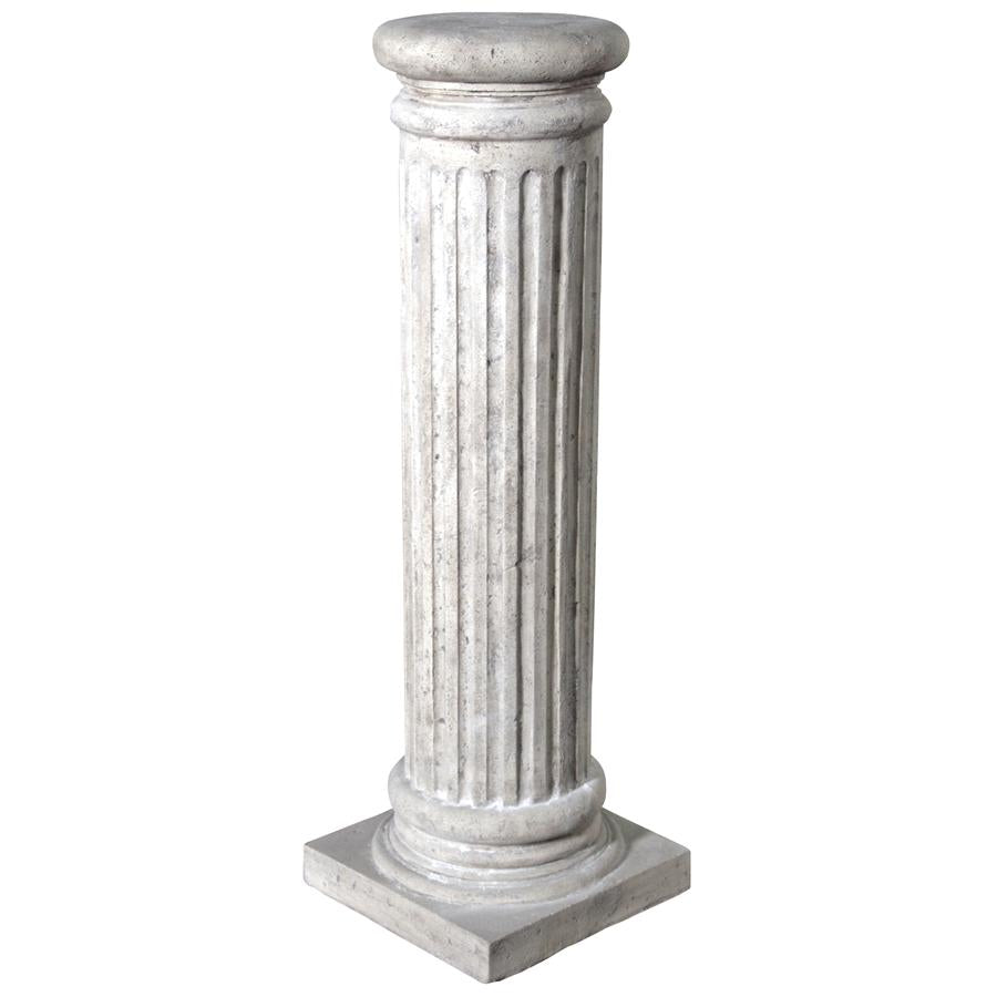 Classical Greek Fluted Plinth: Medium