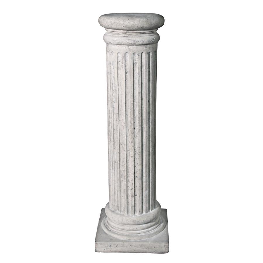 Classical Greek Fluted Plinth: Medium