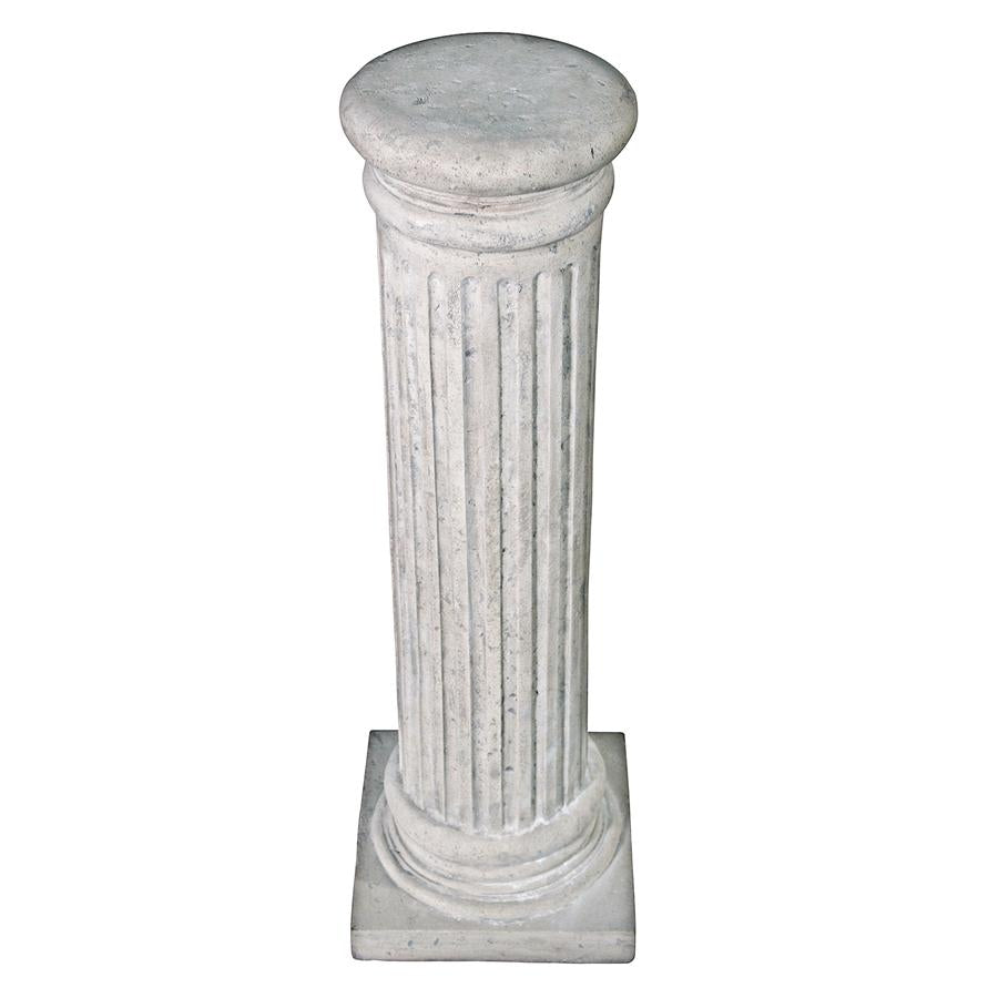 Classical Greek Fluted Plinth: Medium