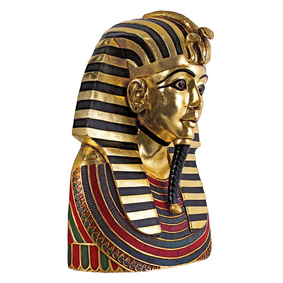 The Golden Shroud of Tutankhamen Egyptian Bust Wall Sculpture