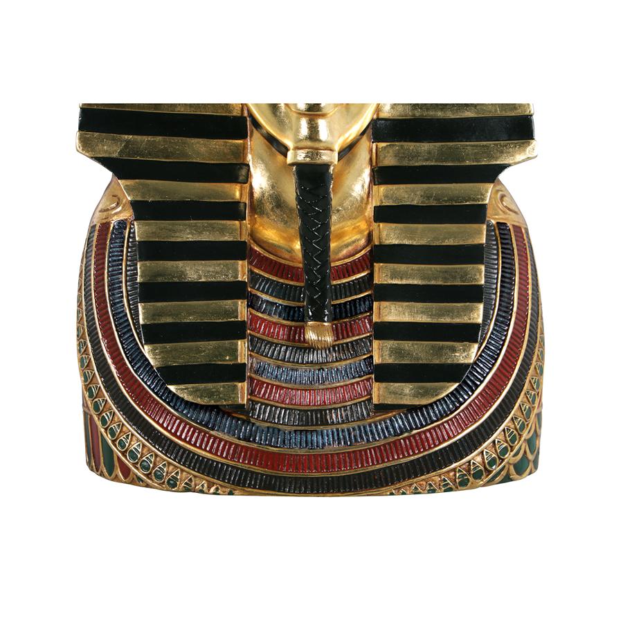 The Golden Shroud of Tutankhamen Egyptian Bust Wall Sculpture