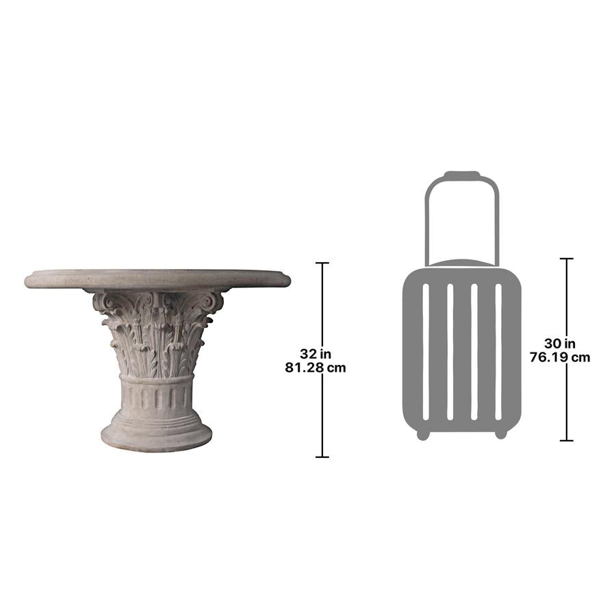 Roman Corinthian Capital Architectural Table