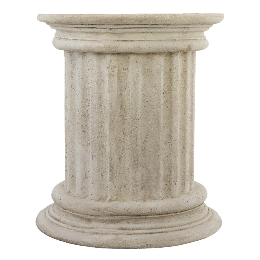 Roman Doric Column Classical Fluted Architectural Plinth: Tall