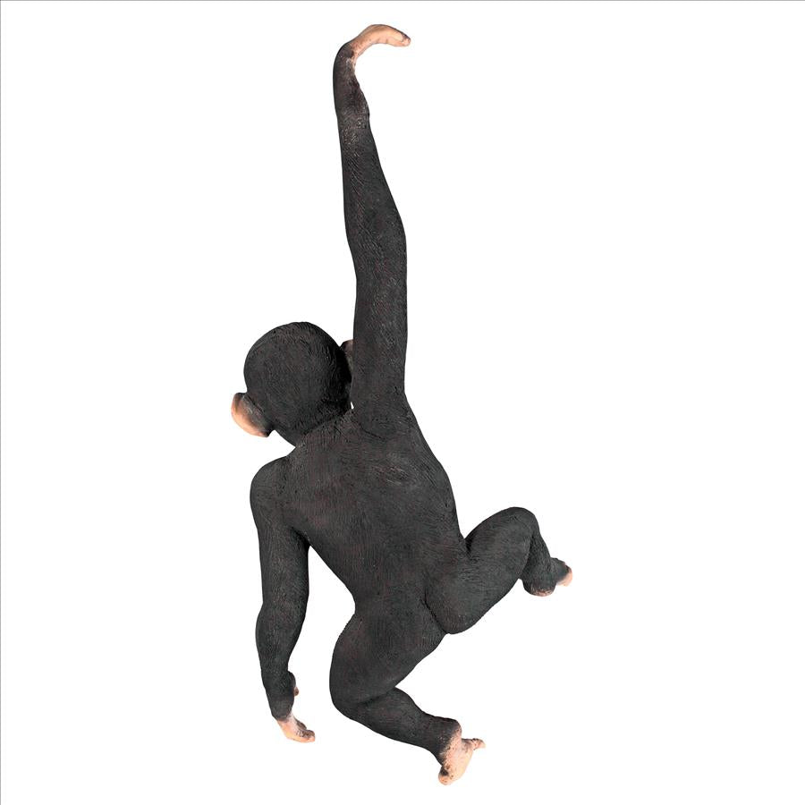 Hanging Chimp Jungle Monkey Statue