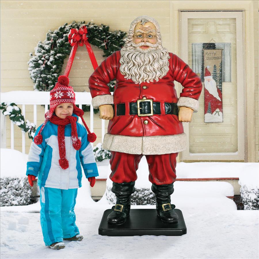 Jolly Santa Claus Life-Size Statue: Large