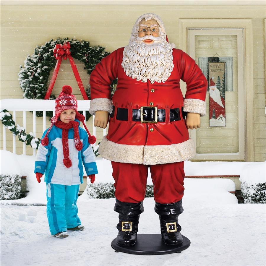 Jolly Santa Claus Life-Size Statue: Grande