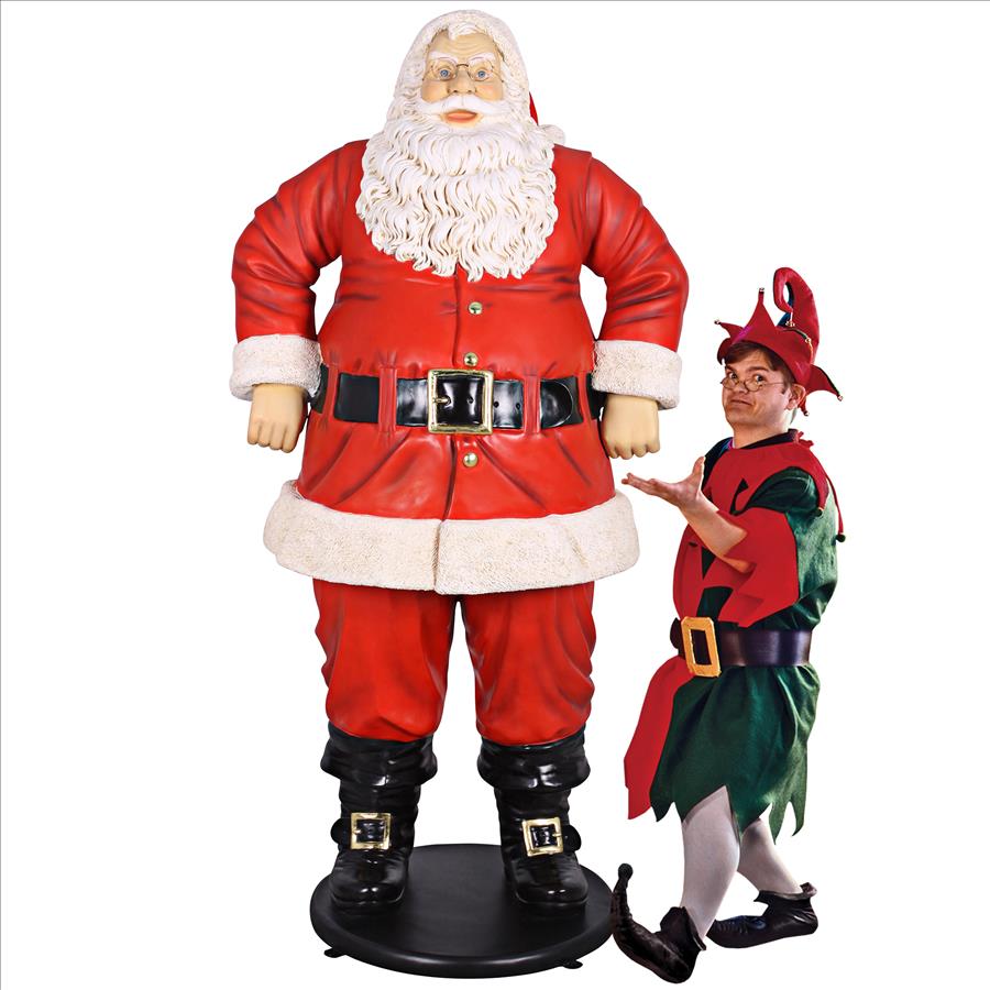 Jolly Santa Claus Life-Size Statue: Grande